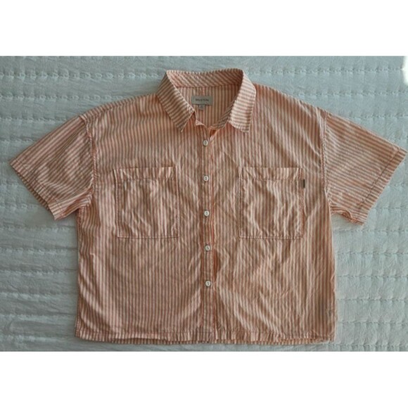 BRIXTON WOMEN SIDNEY WOVEN SHIRT SIZE SMALL DESERT FLOWER 100% COTTON - Picture 2 of 9